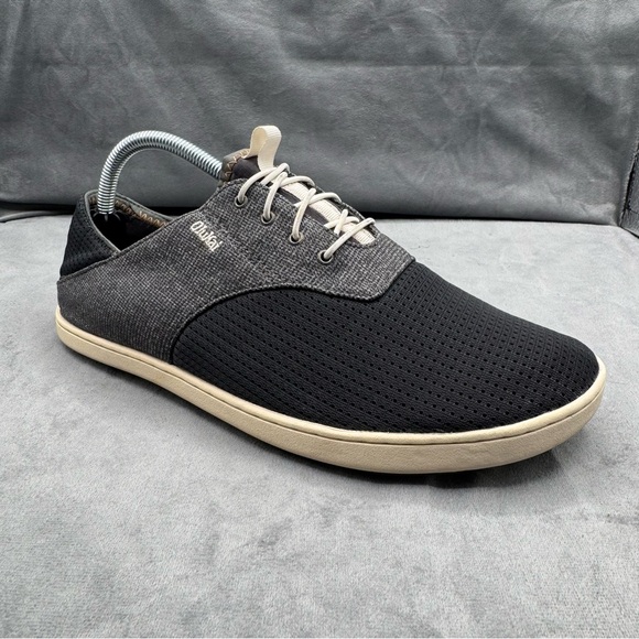 OluKai Nohea Moku Men’s Size 9 Blue Gray No-Tie Boat Shoes Sneakers - Picture 1 of 14